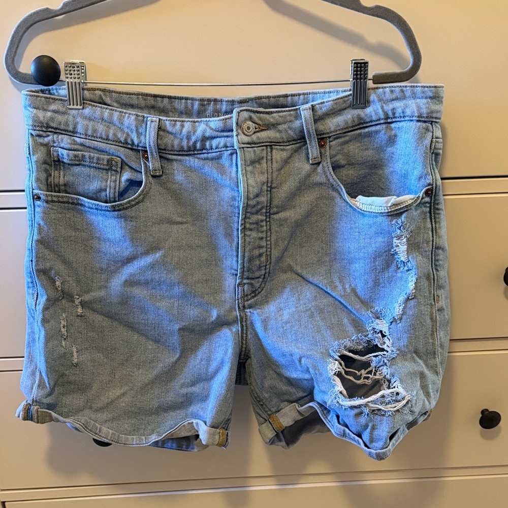 Light Wash OG Straight High Rise Old Navy Shorts